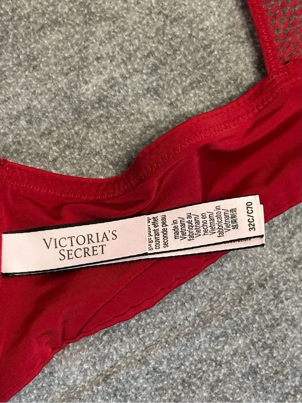 Victoria's Secret Red Racerback Push-Up Bra - Picture 3 of 7